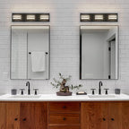 Black Vanity Lights for Bathroom Light Fixtures (3-Light, 20-Inch) Adjust 3 Colors Modern Bath Lighing Fixture Over Mirror LED Vanity Lighting