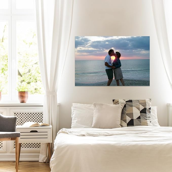 YXIMOX Custom 16" x24" Art Print on Premium Canvas, Personalized with Your Image or Design, Large Wall Decor for Living Room, Office, Bedroom, Custom Canvas Artwork(16"x24",Unframe)