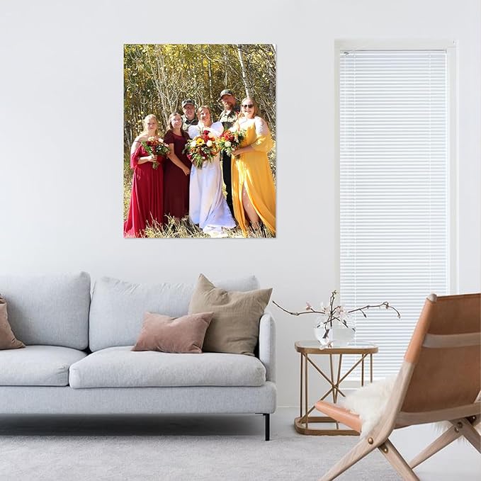 YXIMOX Custom 22" x28" Art Print on Premium Canvas, Personalized with Your Image or Design, Large Wall Decor for Living Room, Office, Bedroom, Custom Canvas Artwork(22"x28",Unframe)