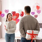 36pcs Valentine's Day Rattan Balls Heart Balls Decoration for Home Decoration Valentine's Day