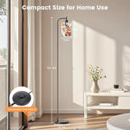Kids Floor Lamp with Linen Shade, Dimmable Tall Standing Lamp with Remote Control & 3 Color Temperatures, Modern Floor Lamps for Living Room Bedroom Kids Room, 9W LED Bulb Included