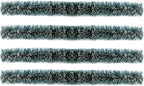 Suitable for All Your Christmas DIY, The Village Series Flexible Sisal Hedge, Can Be Shaped to Suit Your Landscape, 12 inches Long?One Pack of Four