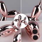 Pink Balloon Dog Decor,Balloon Animal Shelf Decor Preppy Room Decors,Cute Statue Home Decors, Bedroom Modern Sculpture Desk,Office Gold Decorations Small Figurines