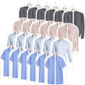 Chumia 25 Pcs Garment Bags for Hanging Clothes Storage, 24 x 32 Inch Clear Plastic Clothes Covers Dust Proof Suit Cover Dress Garment Bags with Full Zipper for Travel Closet Adult