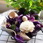 Qingbei Rina Spring Potpourri Bowl Filler, Lavender Scented Potpourri Dried Flower,Decorative Vase Filler,Home Fragrance Perfume Sachet, Bathroom Decor, 9.8 Oz(Purple)