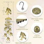 Bigfoot Wind Chimes Outdoor, Big Foot Sasquatch Gifts, Metal Wind Chimes for Outside Memorial Windchimes for Men/Women/Dad/Grandpa Birthday Gift for Outdoor/Indoors Porch, Yard, Garden Decorations