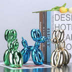 Balloon Dog Sculpture Modern Home Decor Collectible Figurines Funky Statues for Bedroom Trendy Animal Decor for Coffee Table Living Room Decor