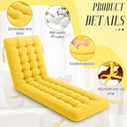 Long Floor Cushion Large Floor Cushion with Brushed Cotton 74.8 x 27.5 x 3.15 in Jumbo Lounger Pillow for Outdoor Indoor Bay Window Meditation Yoga Reading Sleeping(1 Pc,Yellow)