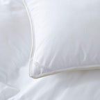Egyptian Cotton Luxurious All-Season California King Size Goose Down Comforter Duvet Insert, Premium White Solid Plain Design, 1200 Thread Count 100% Egyptian Cotton, 750+ Fill Power,90oz Fill Weight
