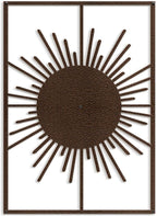 SIGNLEADER Metal Wall Art Decor Shining Sun Landscape Minimalist Modern Abstract Wall Sculpture Hangings Home Decoration for Living Room, Bedroom, Bathroom, Kitchen, Outdoor - 30" Bronze
