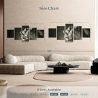 Elephant Stock Christian Prayer Canvas - 5 Panel Pictures Decor - Digital Design Canvas Print - Christian Wall Decor - 68" X 30"