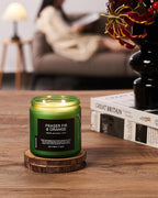 M&SENSE Fraser Fir Pine Scented Candle, Soy Wax Non Toxic for Home Up to 70 Hours, 2 Cotton Wick 11.6oz Christmas Tree Scent Holiday Aromatherapy Candle for Birthday Holiday Gifts