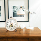 Maxspace Classic Vintage Clock - Elegant and Decorative Analog Clocks,Silent Non-Ticking Clock with Distressed Metal Frame for Office, Living Room or Bedroom