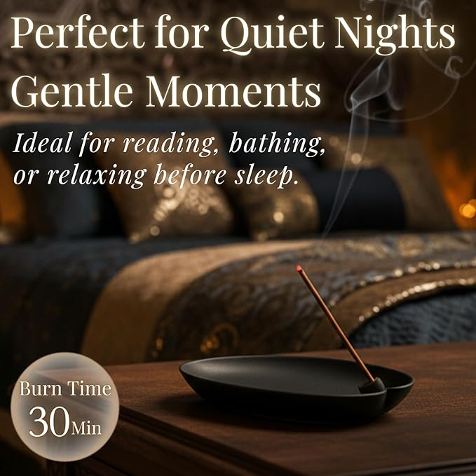 Ylang Ylang Luxury Japanese Incense Sticks 60sticks Coreless Low Smoke Natural Charcoal Free Non Toxic Aromatherapy Meditation Calming Stress Relief Relaxation Yoga TOMORI