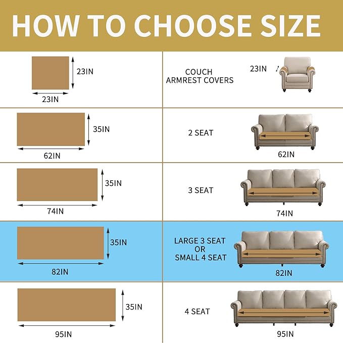 HAOMAIJIA Waterproof Couch Cover for Dogs Washable,Fuzzy Pet Couch Covers for Sofa,Thick Soft Dog Bed Cover Non-Slip Couch Covers for 3 Cushion Couch Sofa Pet Friendly (Khaki, 35" x 82")