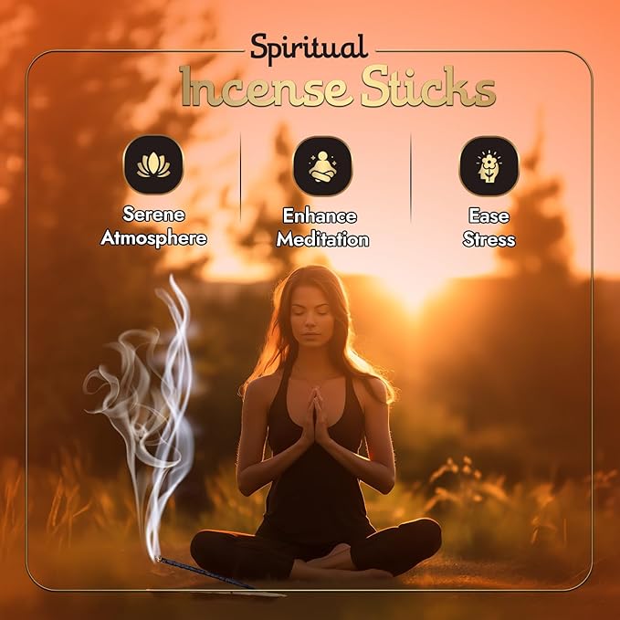 Ritual - Shine Incense Sticks, Bring The Scent of White Lotus to Your Space, 6 Sticks, 9 Inches Each, Natural Incense with Aromatic Concentrated Oil, Charcoal and Natural Binder - 1 Hour Burn Time