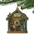 Personalized Hair Salon Christmas Ornament 2025, Custom Wooden 2 Layer Ornament, for Hairdresser, Stylist Keepsake, Beauty Salon Christmas Tree Decoration