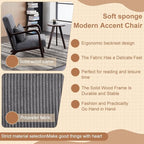 KEIKI Mid-Century Modern Upholstered Accent Chair with Accent Table, Seating Set for Home