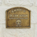 Personalized Plaque | Custom Engraved Wall Plate | Antique Style Name Plate for Home, Office, Shop, Memorial & Decor | Premium Quality Sign (Durable & Elegant) (Bronze Plaques, 25"x20"inches)