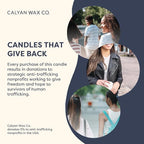 Calyan Wax Co. Home & Holiday Scented Candle - 75 Hour Burn - Luxury Non Toxic Soy Wax Candles - Long Lasting Black Tumbler Jar Candle for Home - 10.2oz
