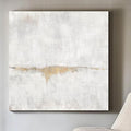 Wall Decor Living Room Abstract Wall Art for Office Large Canvas White Gold Pictures for Dining Room Framed Artwork Minimalist Decor