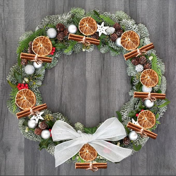 Dried Orange Slices Cinnamon Potpourri Simmering Set, Cinnamon Sticks, Potpourri Bowl Filler Gift Basket Fillings for Fall Scents, Thanksgiving, Spice Supplies for Christmas Party Decor