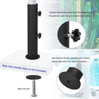 Granite Umbrella Stand Tube Outdoor Heavy Duty Marble Flag Pole Stake Holder, Table Umbrella Tube Bracket, Umbrella Base Tube Replacement, DIY Umbrella Tube Mount