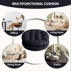 Tiita Outdoor Cushions Square Floor Pillow Thicken Tufted Seat Pad Large Floor Cushion for Yoga Meditation Living Room