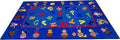 KIDCARPET.COM Friends Together Rectangle Classroom Rug | Bordered Area Rug for Preschool Daycare Learning, 7'6" x 12'