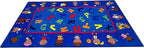 KIDCARPET.COM Friends Together Rectangle Classroom Rug | Bordered Area Rug for Preschool Daycare Learning, 7'6" x 12'