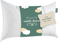ComfyDown Decorative Throw Pillow Insert, Down and Feather Fill, 100% Cotton Cover, 233 Thread Count - Made in USA (16" X 30")
