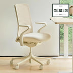 Branch Verve Chair - High Performance Executive Office Chair with Contoured Back and Adjustable Lumbar Support - High Density Foam Cushion and 3D Knit Back - Fits 5' to 6', Up to 275 lbs, Wheat
