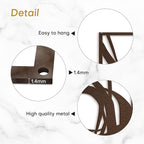 SIGNLEADER Metal Wall Art Decor Abstract Line Minimalist Modern Abstract Wall Sculpture Hangings Home Decoration for Living Room, Bedroom, Bathroom, Kitchen, Outdoor - 30" Bronze