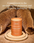 M&SENSE Cinnamon Pumpkin Scented Candles Christmas Decor,Natural Non Toxic, Aromatherapy Candle for Stress Relief Meditation Relaxing, Housewarming Gifts for Women Men, 11.3oz 70 Hour Christmas Candle