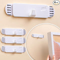 TAILI Picture Hangers 4 Pack, Adhesive Hanging Hooks Without Nails, No Damage Sawtooth Hangers, Art Hanger for Bathroom Kitchen Home Door Closet, Inclue 2 Extra Strips