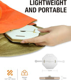 Teacher Appreciation Gift - Thank You Gift for Teachers, Portable Folding Table Lamp - Dimmable, Collapsible Paper Lantern for Camping, Emergency & Home Decor, Gifts for Women (White)