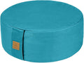 Zafu Buckwheat Meditation Cushion,D=13"/16" H=5.5",Round Zabuton Meditation Pillow,Yoga Bolster Kneeling Pillow Premium Yoga Pillow for Sitting on Floor Zippered Cotton Cover