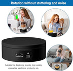 Hoteam Turner Cup Rotating Display Stand for Epoxy Glitter Tumbler Display Turner 360 Degree Tumbler Spinner Automatic Spinning Rotating Platform Mute Photography Turntable(Black,10 Pcs)
