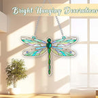 Dragonfly Gifts for Women, Acrylic Decor Dragonfly Hanging Ornaments for Christmas Tree, Blue Green Ornaments for Home Window & Car Decor