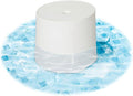 Floating Luxuries in Pool Kai Side Table with Umbrella Hole, White Umbrella Stand Table for Pool Shelf, Up to 15 Inches of Water, Holds Umbrella 1.5 Inches Diameter