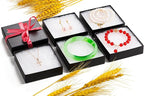 GEFTOL Jewelry Gift Boxes 20 Pack 3.5x3.5x1 Inch Cardboard Jewelry Boxes,Small Gift Boxes for Jewelry Earrings Necklaces Handmade Bangles Bracelets(Black)