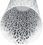 Umbrella Stand Umbrella Holder for Entryway,Umbrella Stand Rack,Metal Hollowed Freestanding Round Umbrella Holder Organizer Bin,Umbrella Rack Organizer Freestanding for Home Hotel Office(Medium-White)