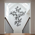 Hotuijxca Cross Metal Wall Art, Tree of Life Crosses Metal Wall Decor, Christianity Wall Art for Living Room, Bedroom(Black,24" x 19" / 60 x 48 cm)