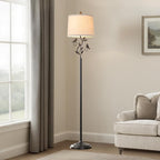 RORIANO 63" Rustic Leaf Floor Lamp for Living Room, Unique Bird Tall Standing Lamp with Rotary Switch, Vintage Floor Lamps for Bedroom Study Room, Bulb Included