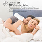 Luxurious White Solid Heavy Weight, California King Size Goose Feathers Down Comforter for Winter Weather Duvet Insert, Premium Baffle Box, 100% Egyptian Cotton Cover, 80 oz. Fill Weight