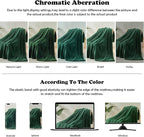 NEWCOSPLAY Super Soft Twin Blanket Dark Green Premium Silky Flannel Fleece Leaves Pattern Lightweight Bed Blanket All Season Use (Dark Green, Twin(60"x80"))