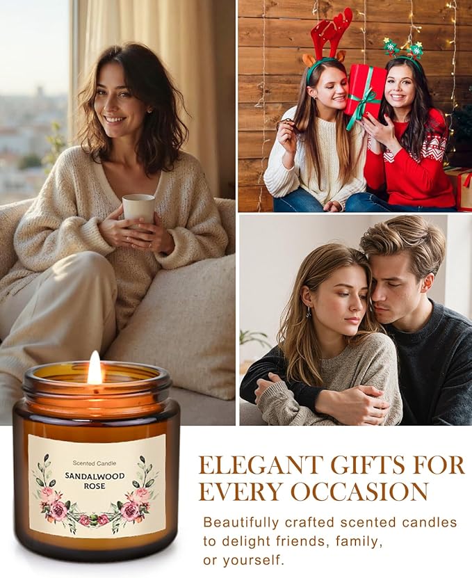 Scented Candle Gift Set for Women, 10 Pack Long Lasting Soy Wax Candles, Aromatherapy Candles for Home, Perfect Gifts for Birthday, Mother’s Day, Thanksgiving & Holidays