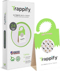 Trappify Ultimate Adhesive Moth Traps for Clothes - Monitoring Pantry Moth Traps for Home, Kitchen, Closet, Cabinet, Storage Rooms, Cupboard |Easy Setup (24 Pack)