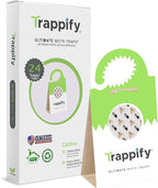 Trappify Ultimate Adhesive Moth Traps for Clothes - Monitoring Pantry Moth Traps for Home, Kitchen, Closet, Cabinet, Storage Rooms, Cupboard |Easy Setup (24 Pack)