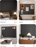 Fluxynara Large Felt Bulletin Board 48" x 36" Cork Board Alternative-12 Pack with 70 Safe Removable Adhesive Tabs, Cork Boards for Walls Cork Board for Home Office Classroom Pin Board (Charcoal Gray)